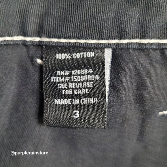 HT Denim Cargo Carpenter Jeans 3 High Rise Thick Stitch Hipster Streetwear Emo - Picture 4 of 12